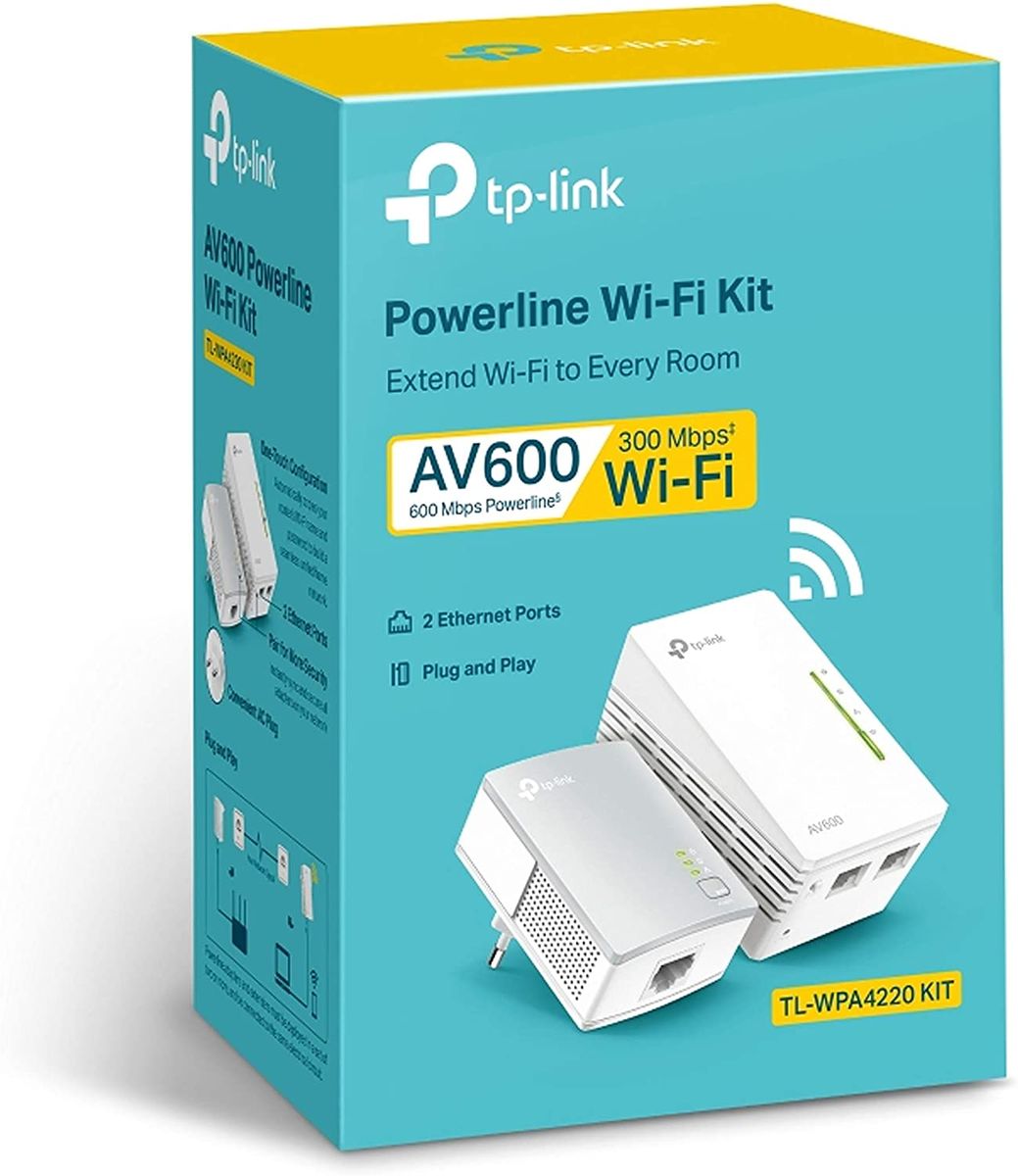 TP-Link TL-WPA4220KIT AV600 WLAN PowerLine Network Adapter Extender 300 Mbit/s