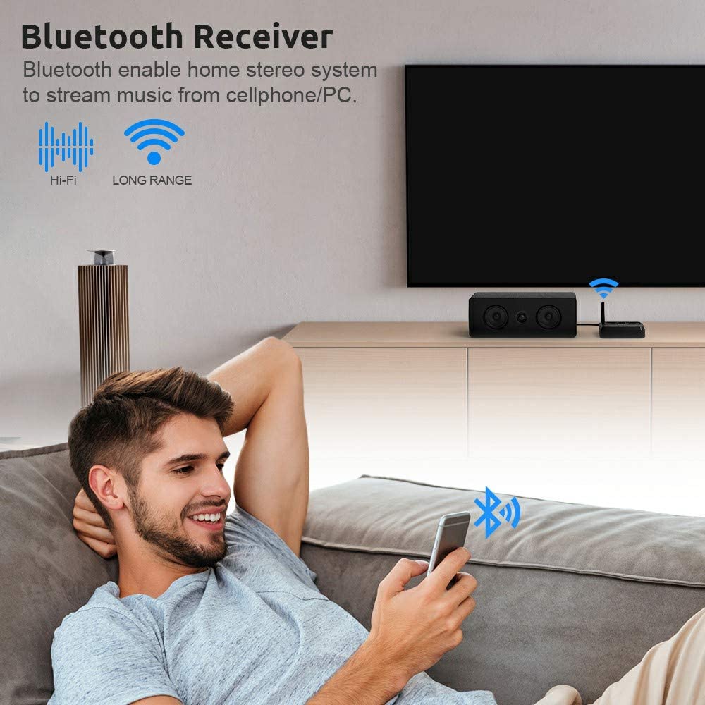 1mii Bluetooth Adapter PC TV Bluetooth Transmitter aptX HD Optical Koaxial RCA AUX 3,5mm USB