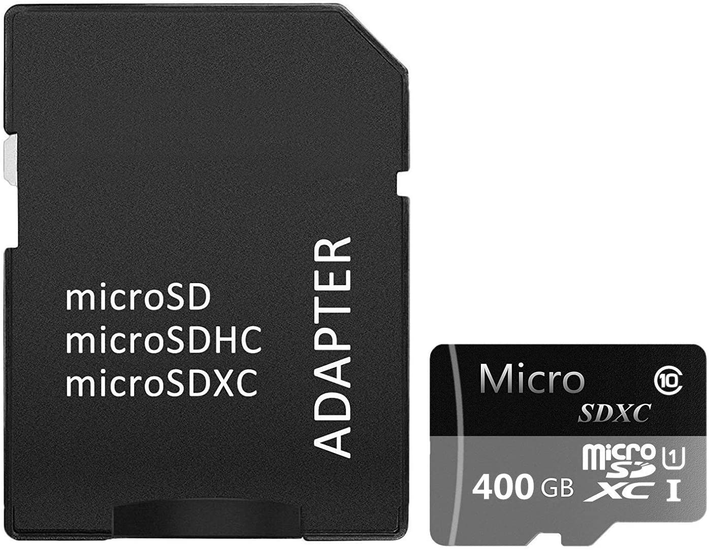 Genericce Tarjeta de memoria Micro SDXC SD de alta velocidad de 400 GB, clase 10, Micro SD, SDXC, TF, con adaptador