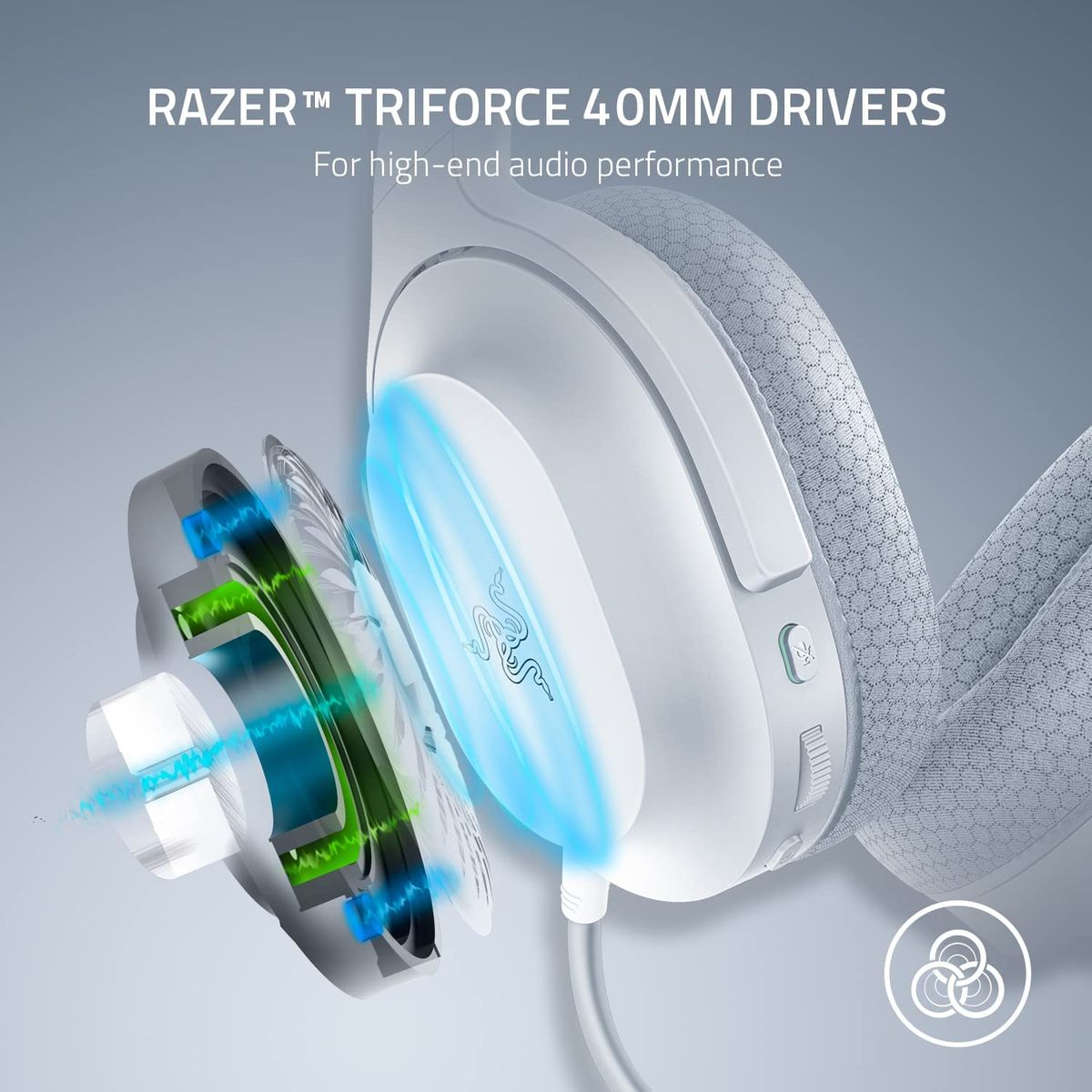Razer Barracuda X Gaming & Mobile Headset Wireless RF + 3.5mm Virtual 7.1 Surround-Sound Multi-Plattform Mercury
