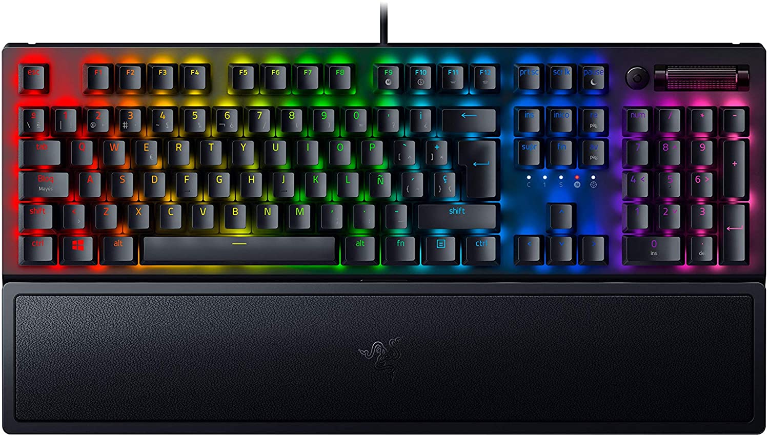 Razer BlackWidow V3 Gaming Keyboard Green Switches Chroma RGB ES-Layout