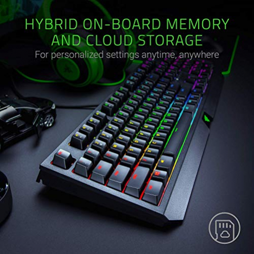 Razer BlackWidow Gaming Keyboard Green Switches Chroma RGB IT-Layout