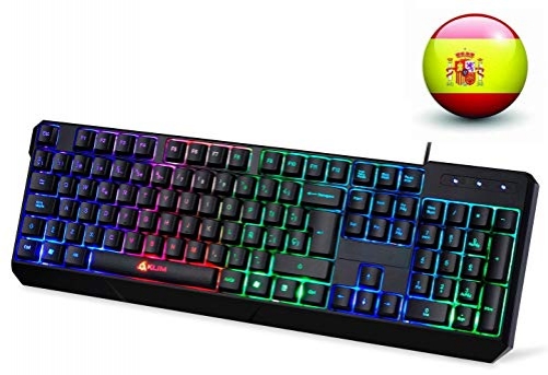 KLIM Chroma Gaming Tastatur Wired USB High Performance ES-Layout