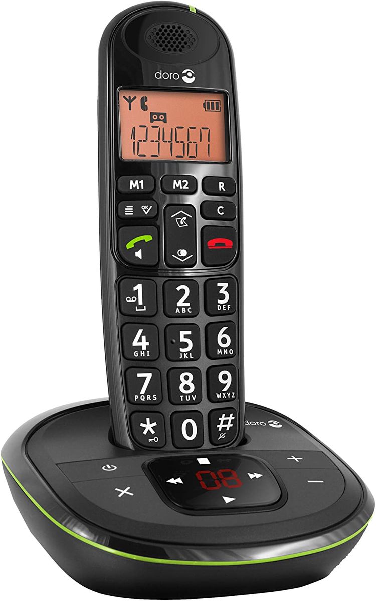 Doro 380102 PhoneEasy 105wr Schnurloses DECT-Telefon Anrufbeantworter