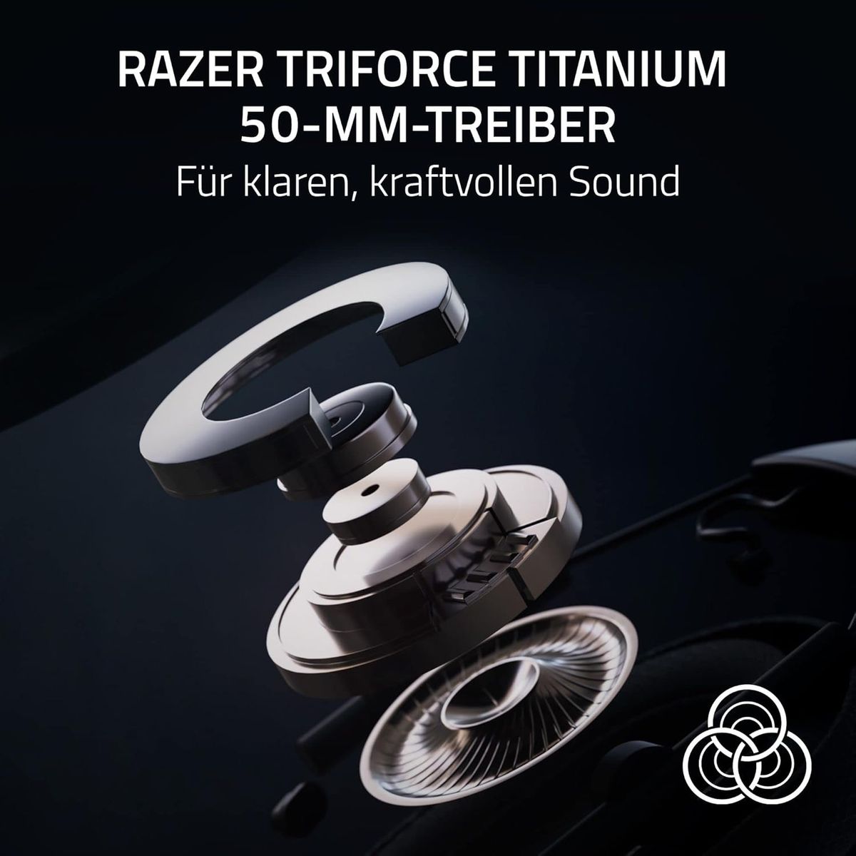 Razer Blackshark V2 Pro (Playstation) - Kabelloses Konsolen E-Sport Headset für PS5 (Triforce 50mm Treiber, HyperSpeed Wireless, FPS-Audioprofile, abnehmbares HyperClear Mikrofon) Weiß