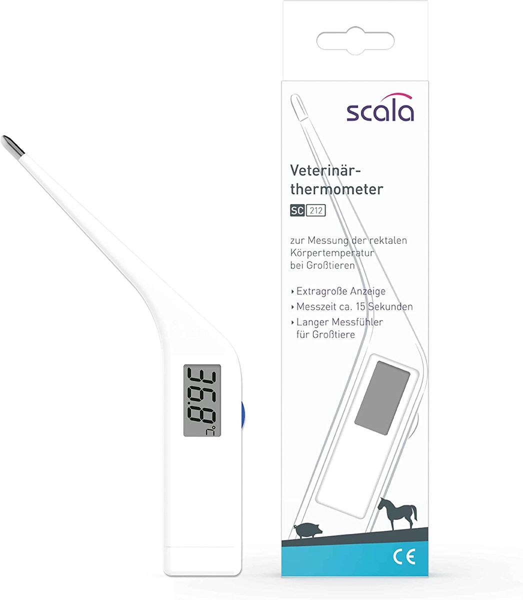 Scala SC 212 Veterinär Thermometer weiß