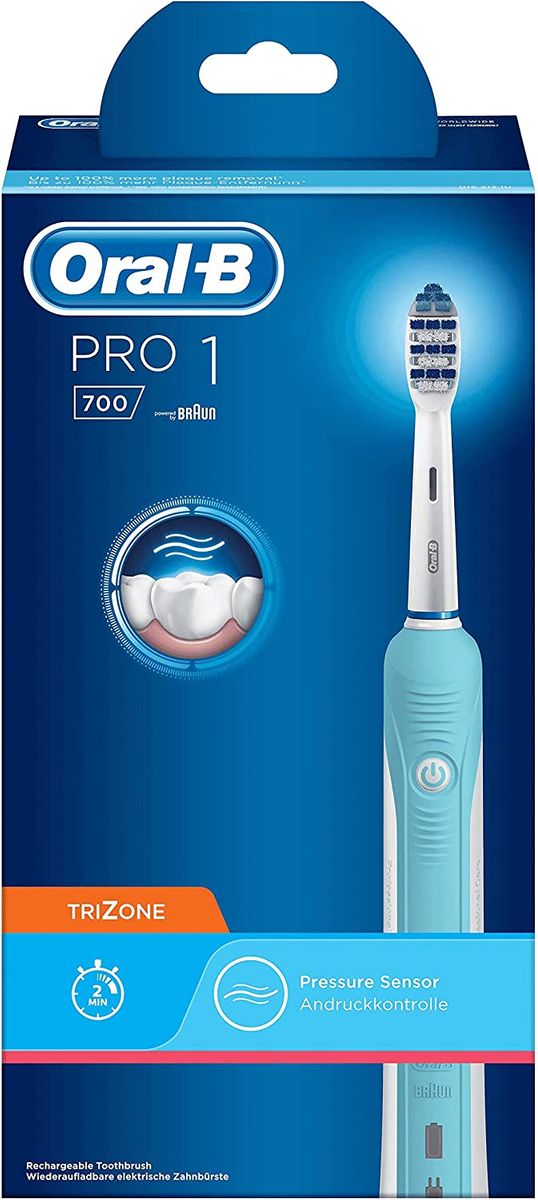 Oral-B Pro Electric Toothbrush Rechargeable 80301360 Blue Norme Trizone