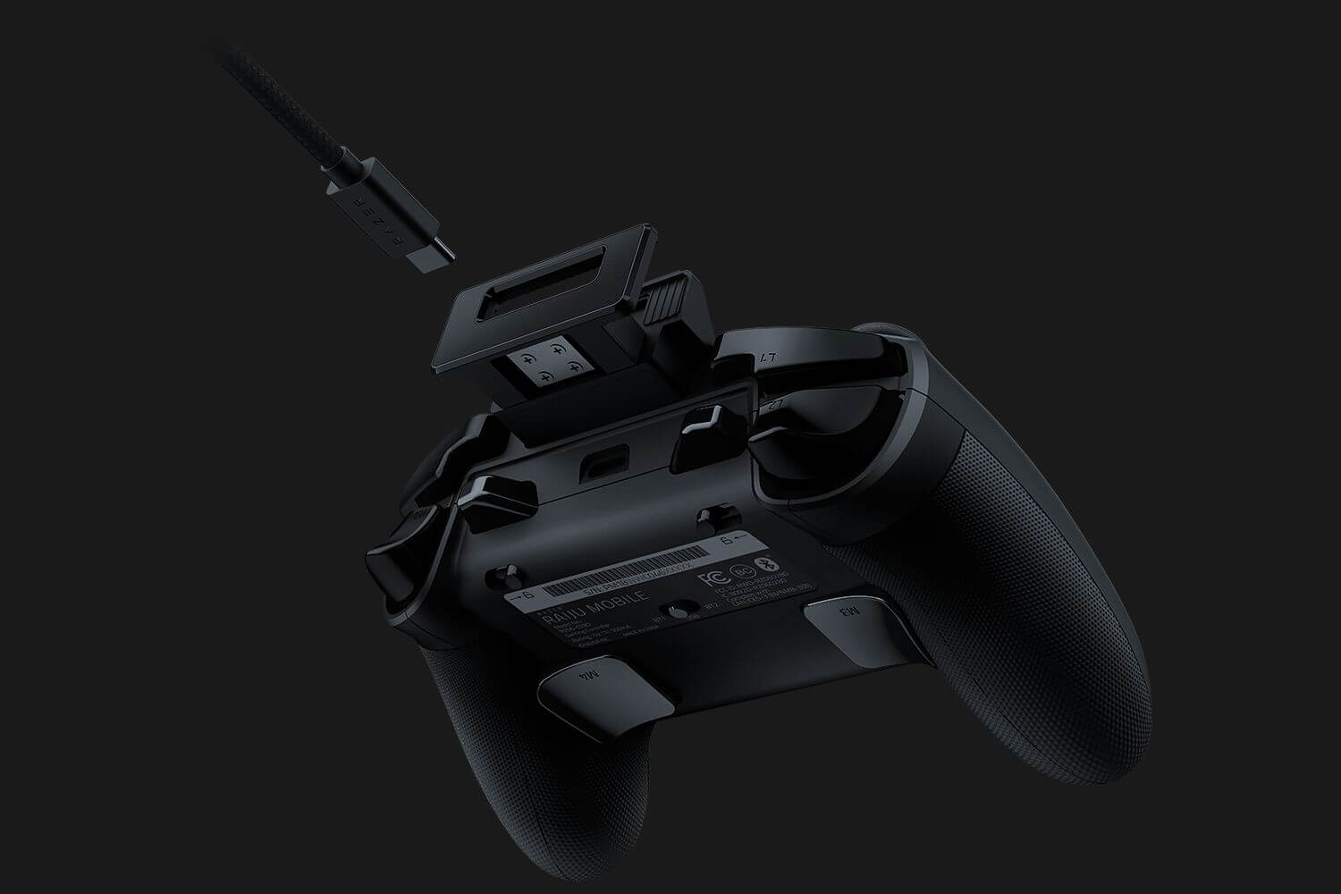 Razer Raiju Mobile Gaming Controller Gamepad Wireless BT + USB-C for Android Black