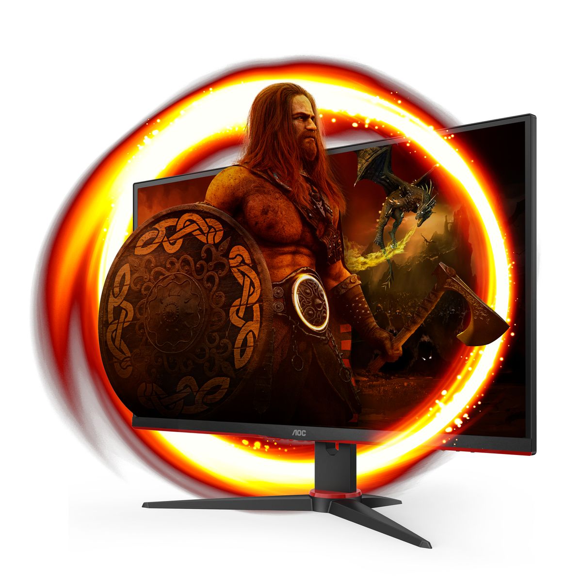 AOC G2 27G2SPAE/BK LED display 68,6 cm (27") 1920 x 1080 Pixel Full HD Schwarz, Rot