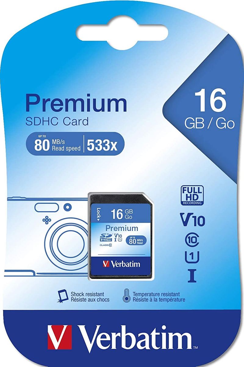 Verbatim Premium Memory Card 16 GB SDHC Class 10