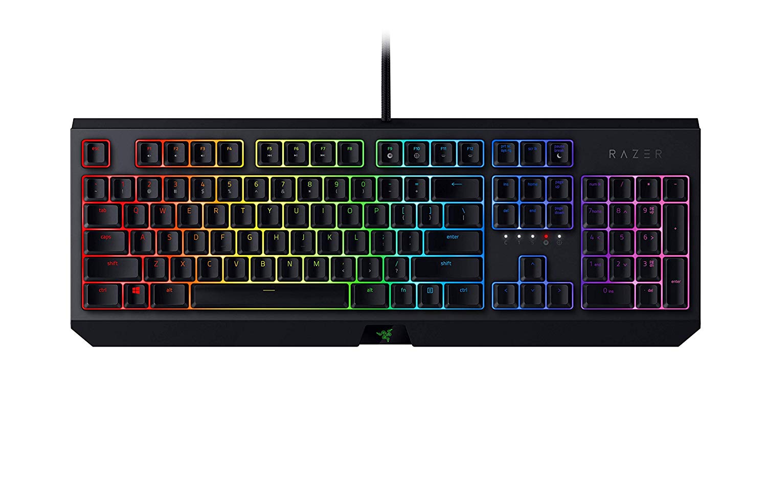 Razer BlackWidow Gaming Keyboard Green Switches Chroma RGB ES-Layout