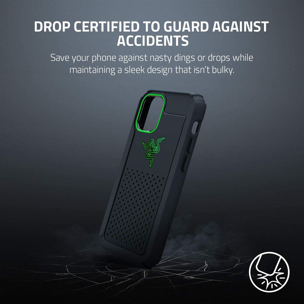 Razer Arctech Pro Smartphone Case for Apple iPhone 12 & 12 Pro 6.1" Black