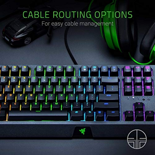 Razer BlackWidow Gaming Keyboard Green Switches Chroma RGB US-Layout ISO