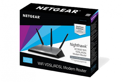 NETGEAR AC1900 Nighthawk WLAN-Router Gigabit Ethernet Dual-Band 4G UK-plug