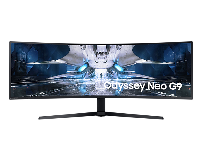 Samsung Odyssey Neo G9 Curved Gaming Monitor S49AG952NU 49" DWQHD Quantum Mini-LED AMD FreeSync Premium Pro G-Sync kompatibel Krümmung 1000R Bildwiederholrate 240 Hz/Weiß Samsung Odyssey Neo G9 Curved Gaming Monitor S49AG952NU 49" DWQHD Quantum Mini-LED AMD FreeSync Premium Pro G-Sync kompatibel Krümmung 1000R Bildwiederholrate 240 Hz/Weiß