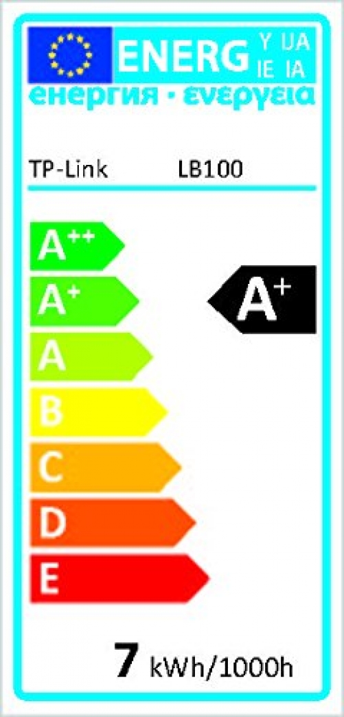 TP-Link LB100 Kasa Smart E27 LED WLAN Glühbirne 50W Dimmbar 270° 2700K weiß