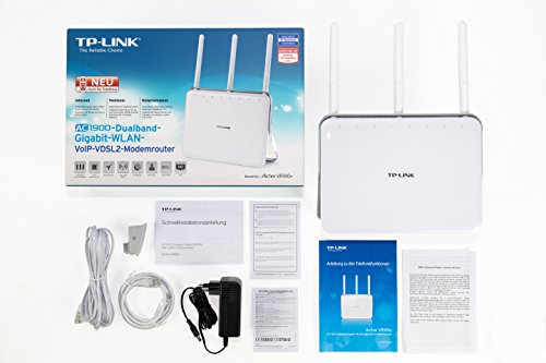 TP-Link AC1900 Wireless Dual Band Gigabit VoIP VDSL2 Modem Router DE