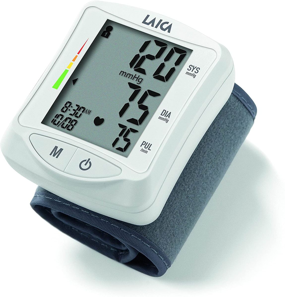 Laica Wrist Blood Pressure Monitor BM1006W Fully Automatic Blood Pressure and Pulse Measurement