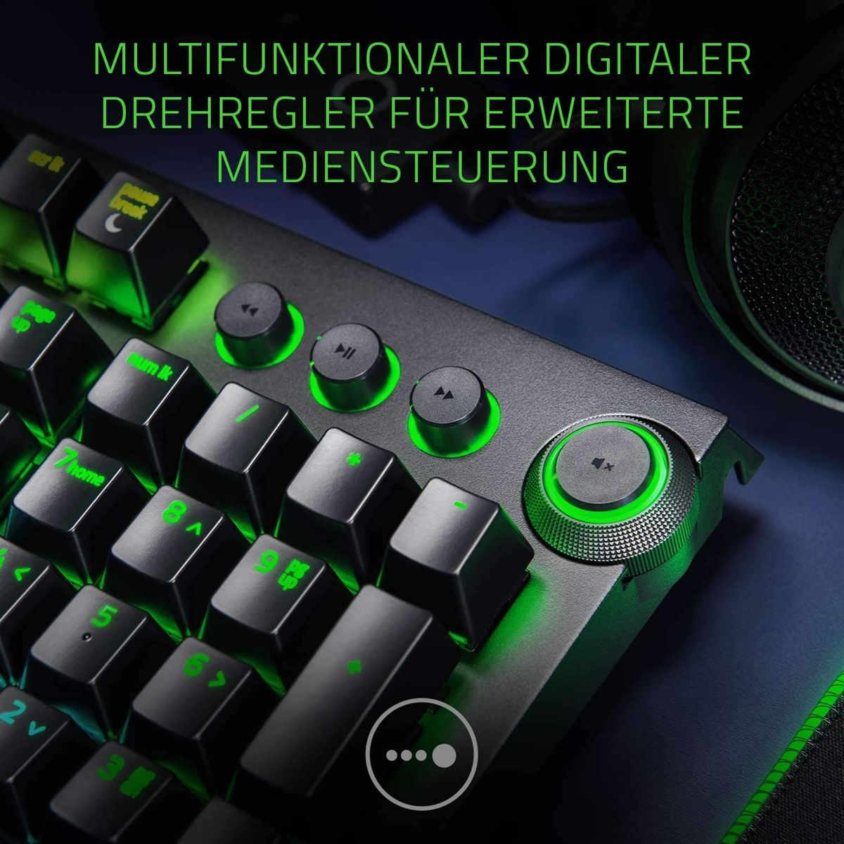 Razer BlackWidow Elite Gaming Keyboard Green Switches Chroma RGB DE-Layout