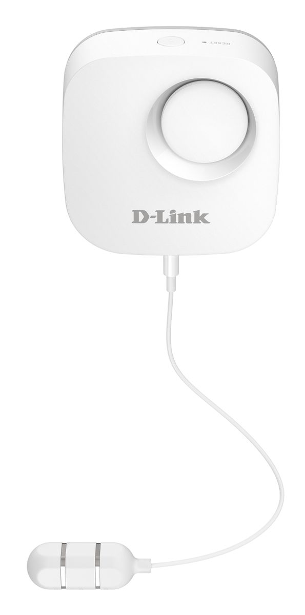 D-Link DCH-S161 mydlink Wi-Fi Water Sensor (Überwachung von Wasseraustritten Via App Steuerung, funktioniert mit Google Assistant/Google Home und IFTTT, Batteriebetrieb) Wassersensor