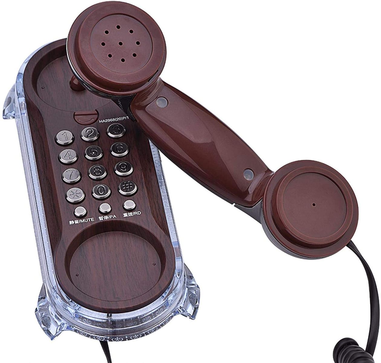 Byged Wall Phone, Antique Landline Telephone with Landline Telephone, Old Wall Phone