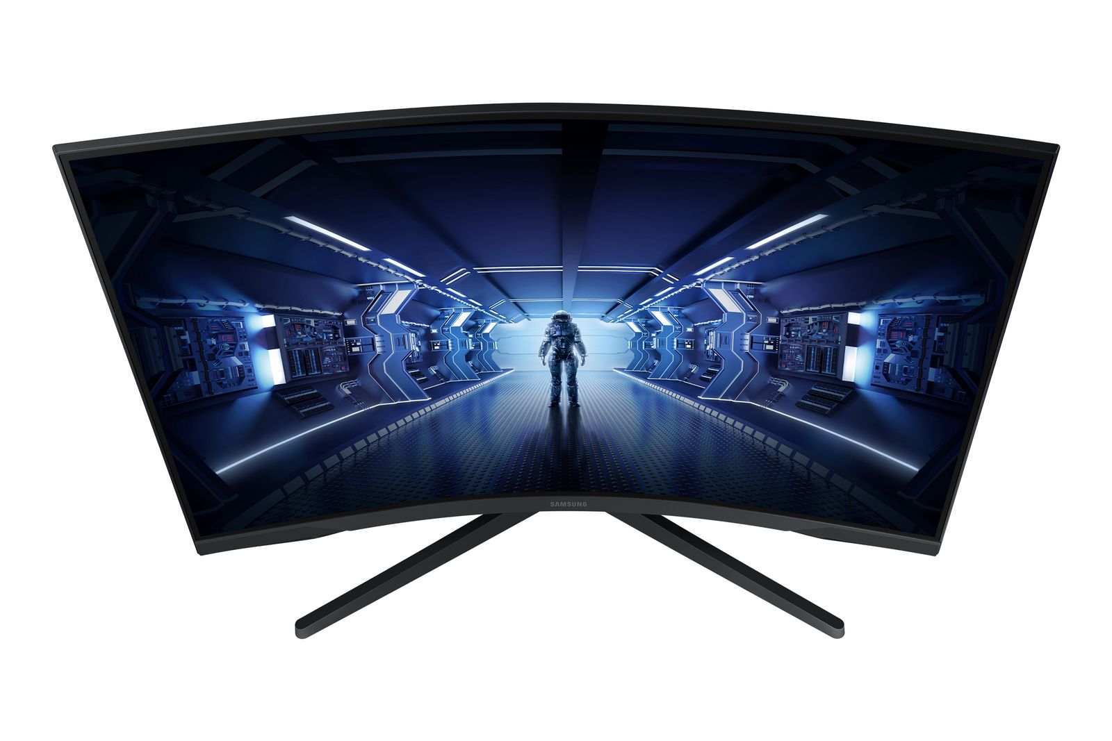 Samsung Odyssey G5 Curved WQHD Gaming Monitor C27G53T 27" VA-Panel WQHD-Auflösung HDR10 AMD FreeSync Premium Reaktionszeit 1ms Krümmung 1000R Bildwiederholrate 144 Hz 27 144 Hz + WQHD