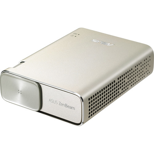 ASUS ZenBeam Go E1Z Projektor R/G/B LED WVGA 854 x 480 150 Lumen HDMI/MHL GOLD GO E1Z 150 lumens Gold