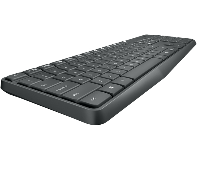 logitech MK235 Tastatur RF Wireless schwarz PT-Layout