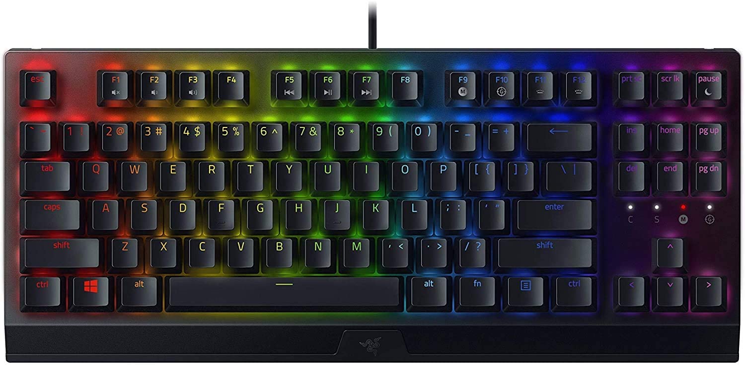 Razer BlackWidow V3 TKL Gaming Keyboard Green Switches Chroma RGB US-Layout ISO