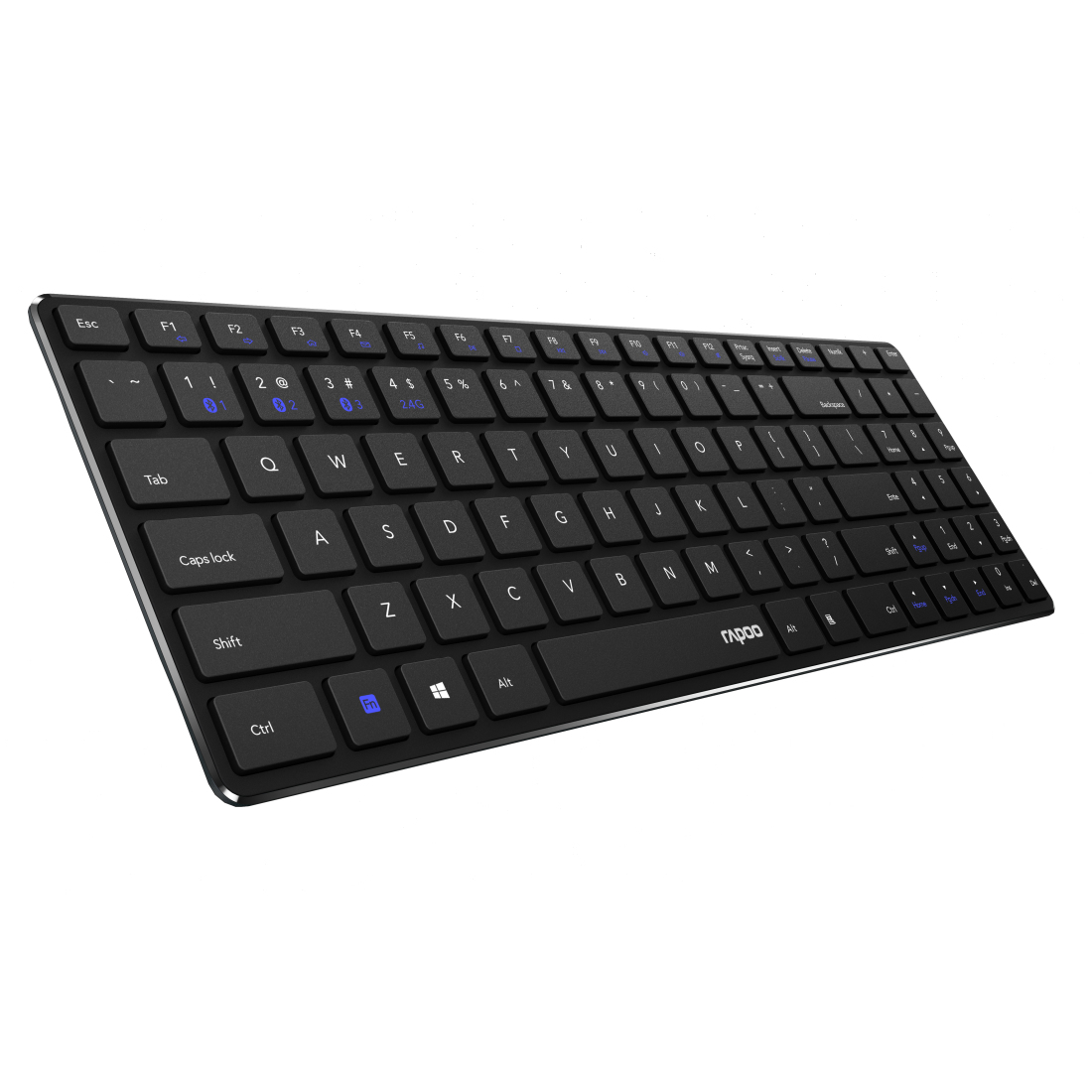 Rapoo E9100M Flache Multimodus-Tastatur 2 4 GHz Wireless DE-Layout