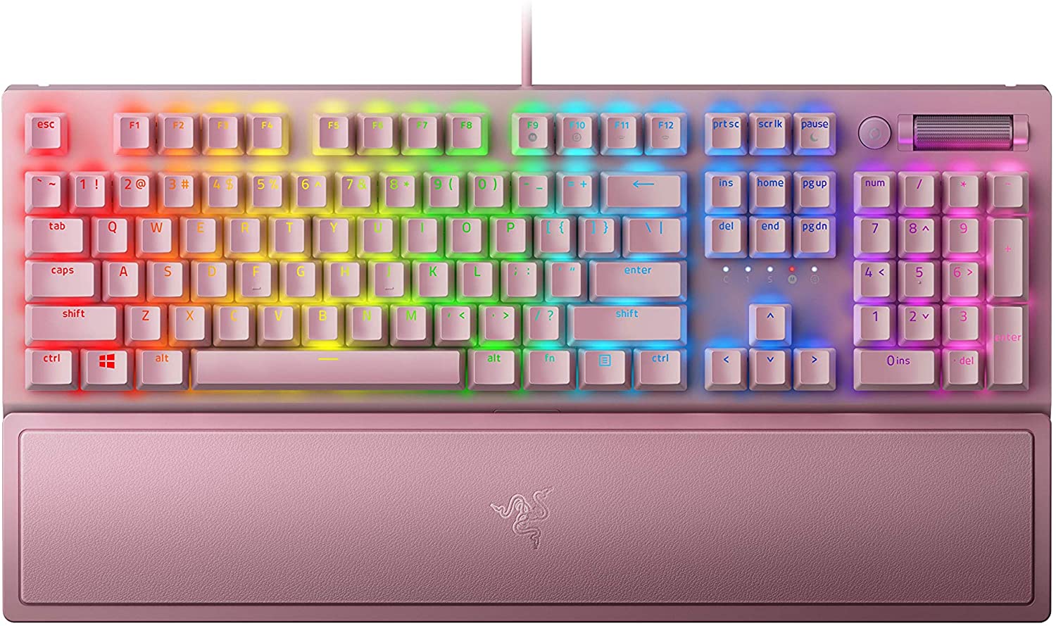 Razer BlackWidow V3 Gaming Keyboard Green Switches RGB Quartz US-Layout ISO