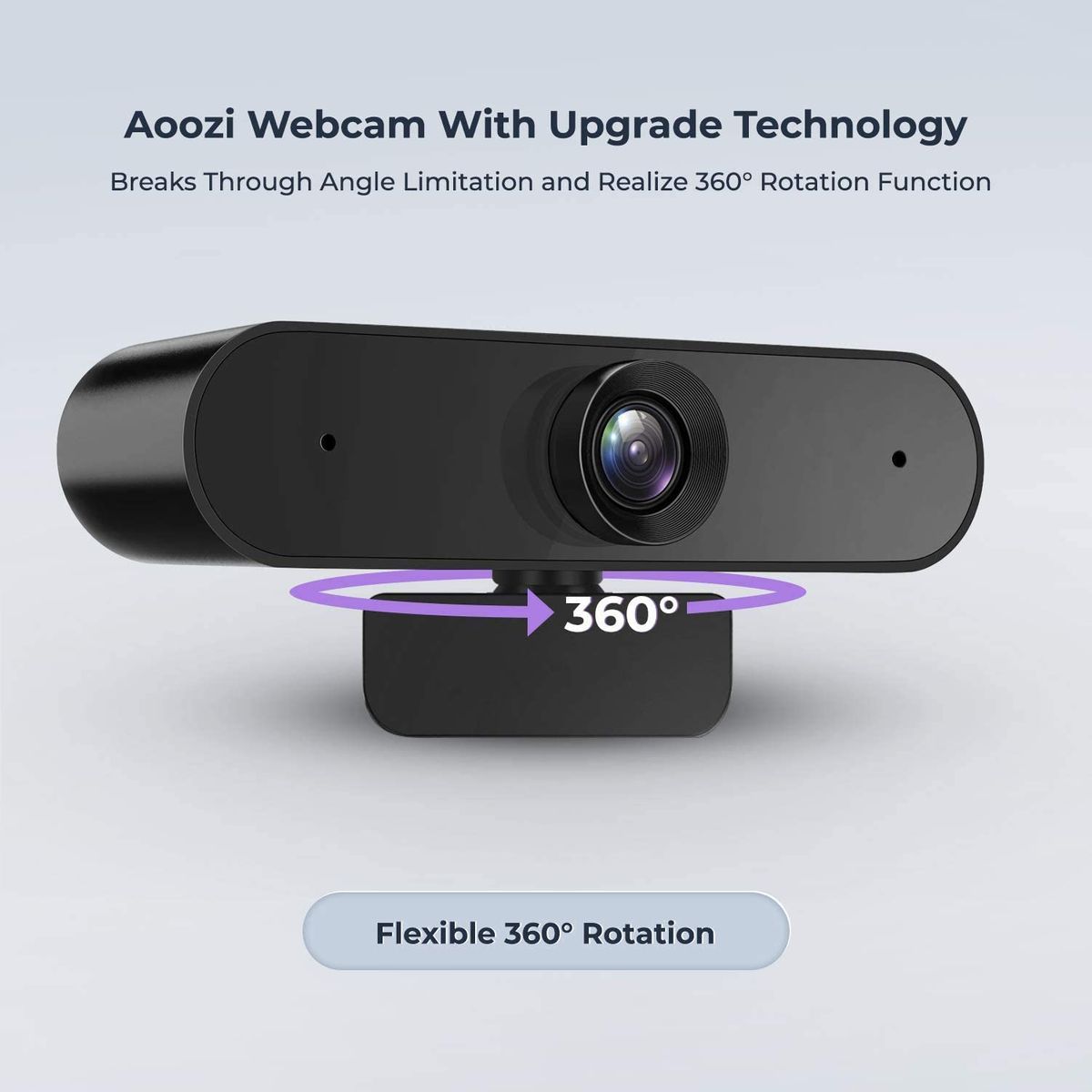 BENEWY Webcam 1080P with microphone, tripod and cover panel, web camera compatible with Windows, Mac and Android