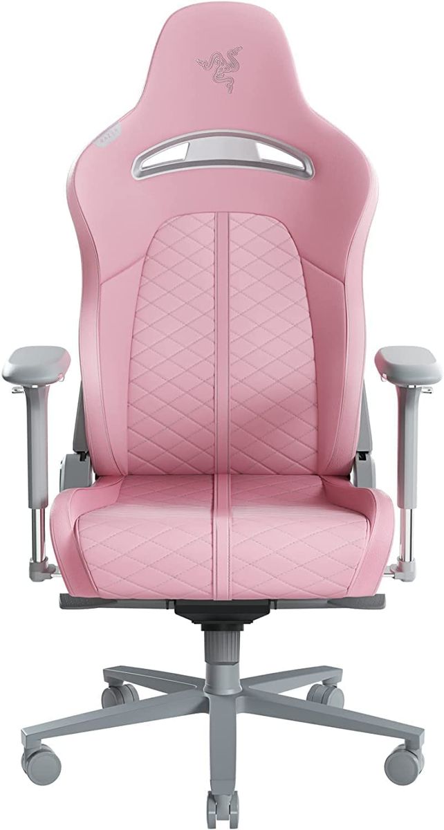 Razer Enki Gaming & Office Chair EPU < 136kg Lumbar Support Headrest Quartz