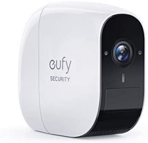 Eufy Security EufyCam E Security Camera - Wireless 1080p Resolution - 100 dB Theft Alarm - IP65 Weatherproof - AES 256 Data Encryption - Double Camera Set for Indoor and Outdoor Use