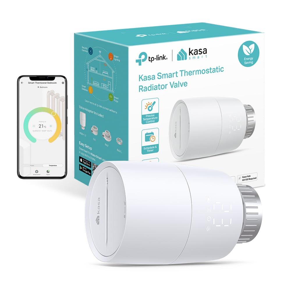 TP-LINK Kasa Smart Thermostatic Radiator ValveSPEC 1 x Thermostat 868 MHz battery - Access Point