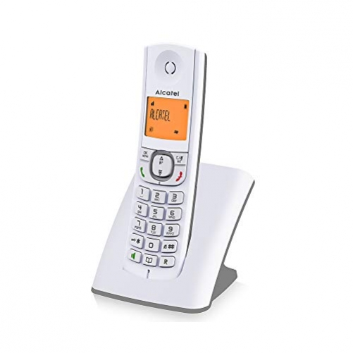 alcatel F530 DECT-Telefon Grau, Weiu00df Anrufer-Identifikation - Plug-Type C (EU) (FR Version)