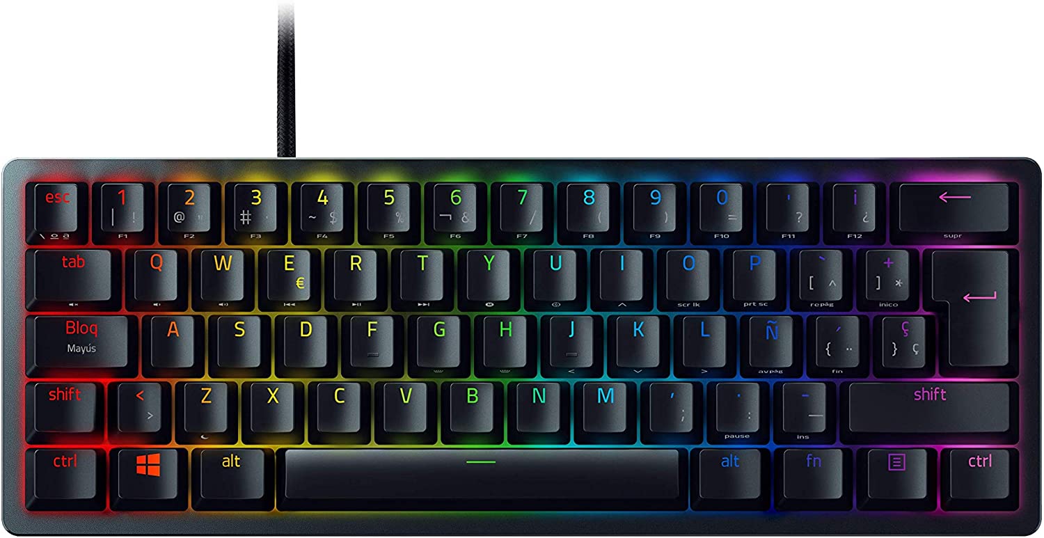 Razer Huntsman Mini Gaming Keyboard Optical Purple Switches Chroma RGB ES-Layout