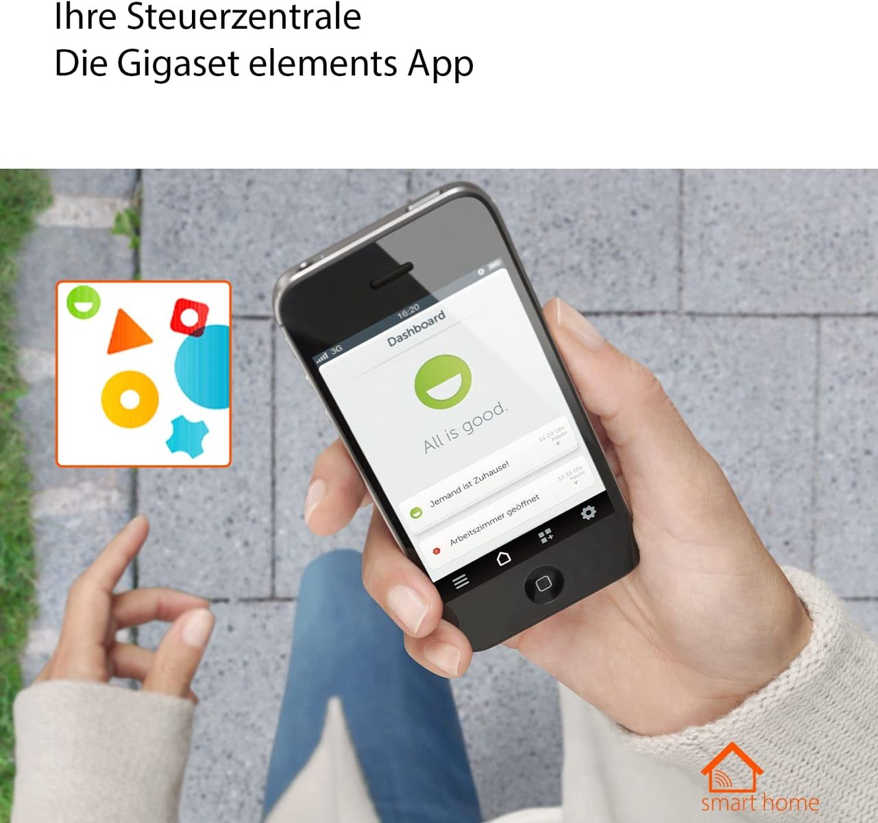 Gigaset Thermostat ONE X - Smart Home Erweiterung - Heizkörperthermostat für ein angenehmes Raumklima - regelt die Heizungstemperatur - spart Heizkosten - Home Connect Plus, Base erforderlich, weiß
