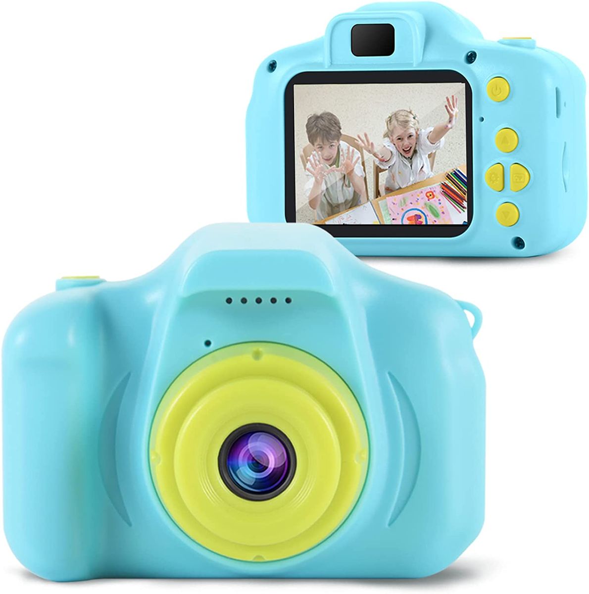 OMWay Kamera Kinder ab 3 4 5,Fotokamera Kinder,OMWay Kinderspielzeug Geschenke für 6-8 Jahre,HD 1080P Fotoapparat Digitalkamera,Weihnachten Geburtstag Spielzeug Kinderkamera ab 3-8 Jährige Junge(Blau) 3-Blau