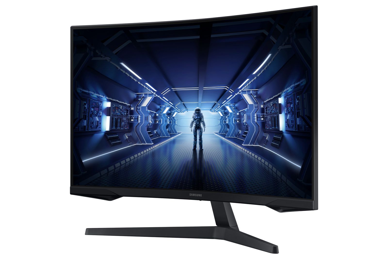 Samsung Odyssey G5 Curved WQHD Gaming Monitor C27G53T 27" VA-Panel WQHD-Auflösung HDR10 AMD FreeSync Premium Reaktionszeit 1ms Krümmung 1000R Bildwiederholrate 144 Hz 27 144 Hz + WQHD