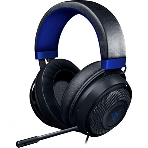 Razer Kraken for Console 2019 Gaming Headset Virtual 7.1 Surround-Sound 3.5mm Multi-Plattform Black/Blue