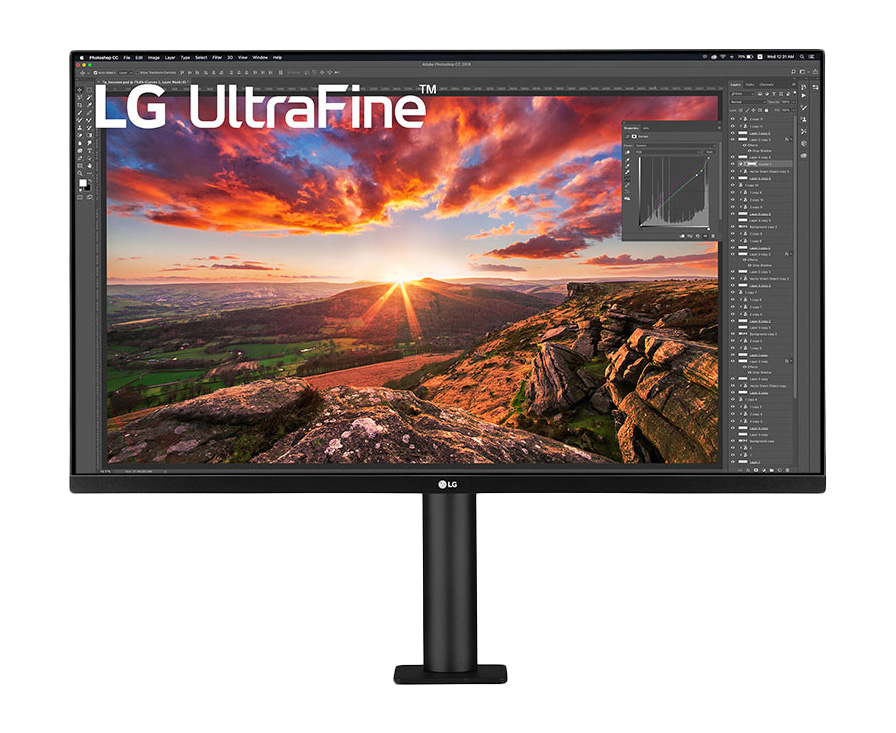 LG Electronics 32UN880-B 80,01 cm 31,5" UltraFine Ergo 4K IPS Monitor ergonomischer Standfuß HDR10 Gaming Features AMD Radeon FreeSync Mattschwarz