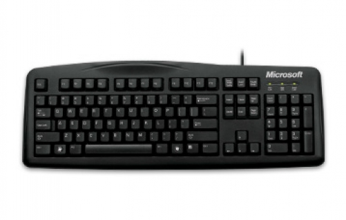 Microsoft kabelgebundene Tastatur 200 USB Tastatur schwarz UK-Layout