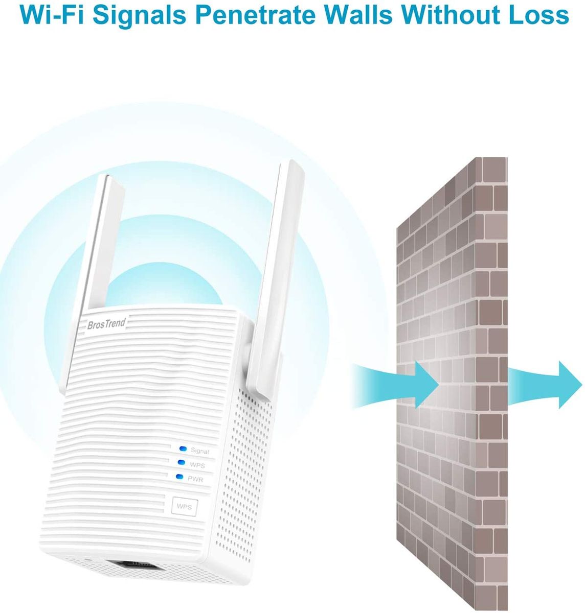BrosTrend 1200 Mbps Wi-Fi repeater boost signal extender