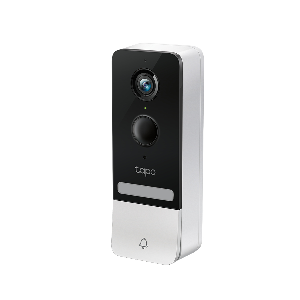 TP-LINK Tapo D230S1 Video-Türklingel Akku (Video Doorbell) | Türklingel mit Kamera, 2K 5MP, Farbe Nachtsicht, ultrabreiten Sichtfeld, herausnehmbare Batterie, KI-Erkennung, Mit Chime