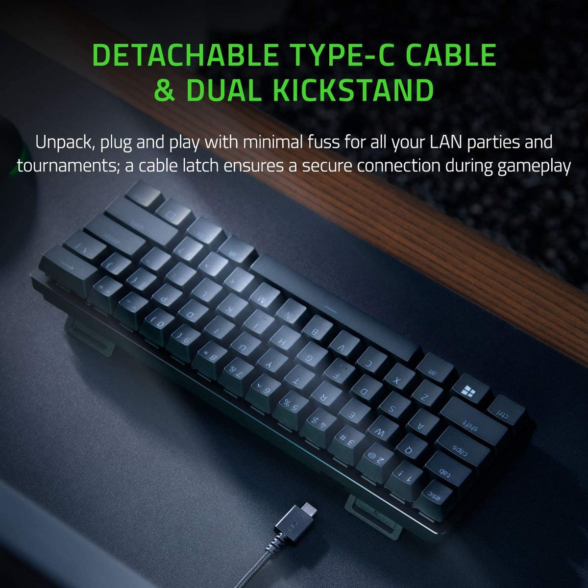 Razer Huntsman Mini Gaming Keyboard Optical Purple Switches Chroma RGB ES-Layout