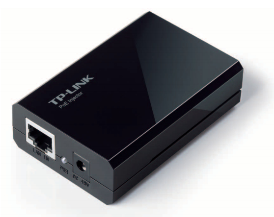 TP-Link TL-POE150S Gigabit PoE Injector (2 10/100/1000Mbps RJ45 Port, kompatibel mit allen EEE802.3af-PoE, Plug and Play) schwarz PoE-Injektor