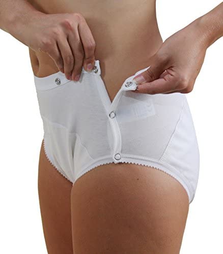Hydas incontinence briefs buttonable - washable and dryer suitable size 46/48, 1 piece ladies 46/48-men 54/56