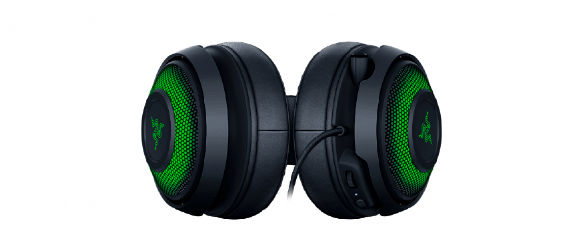 Razer Kraken Ultimate Gaming Headset 360° Surround-Sound USB ANC Chroma RGB for PC Black/Green