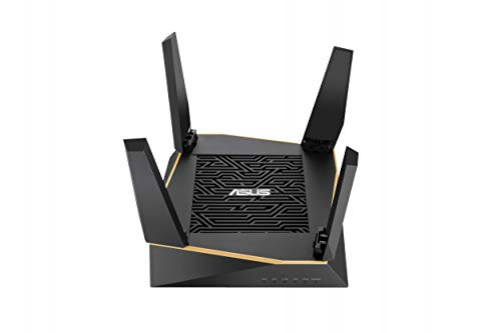 Asus RT-AX92U Router Ai Mesh WLAN System Wi-Fi 6 AX6100 Tri-Band 4x Gigabit LAN 1.8 GHz DC CPU AiProtection USB 3.0 160 MHz 1er Pack